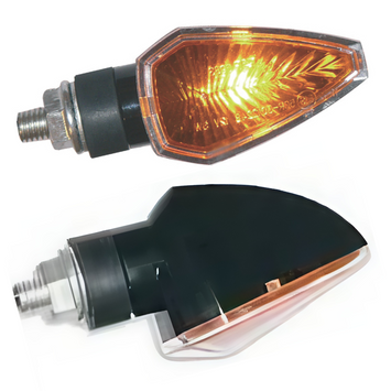 FAR MICRO BLACK SHORT STYLE APPROVED MOTORCYCLE INDICATORS DIRECTION LIGHTS