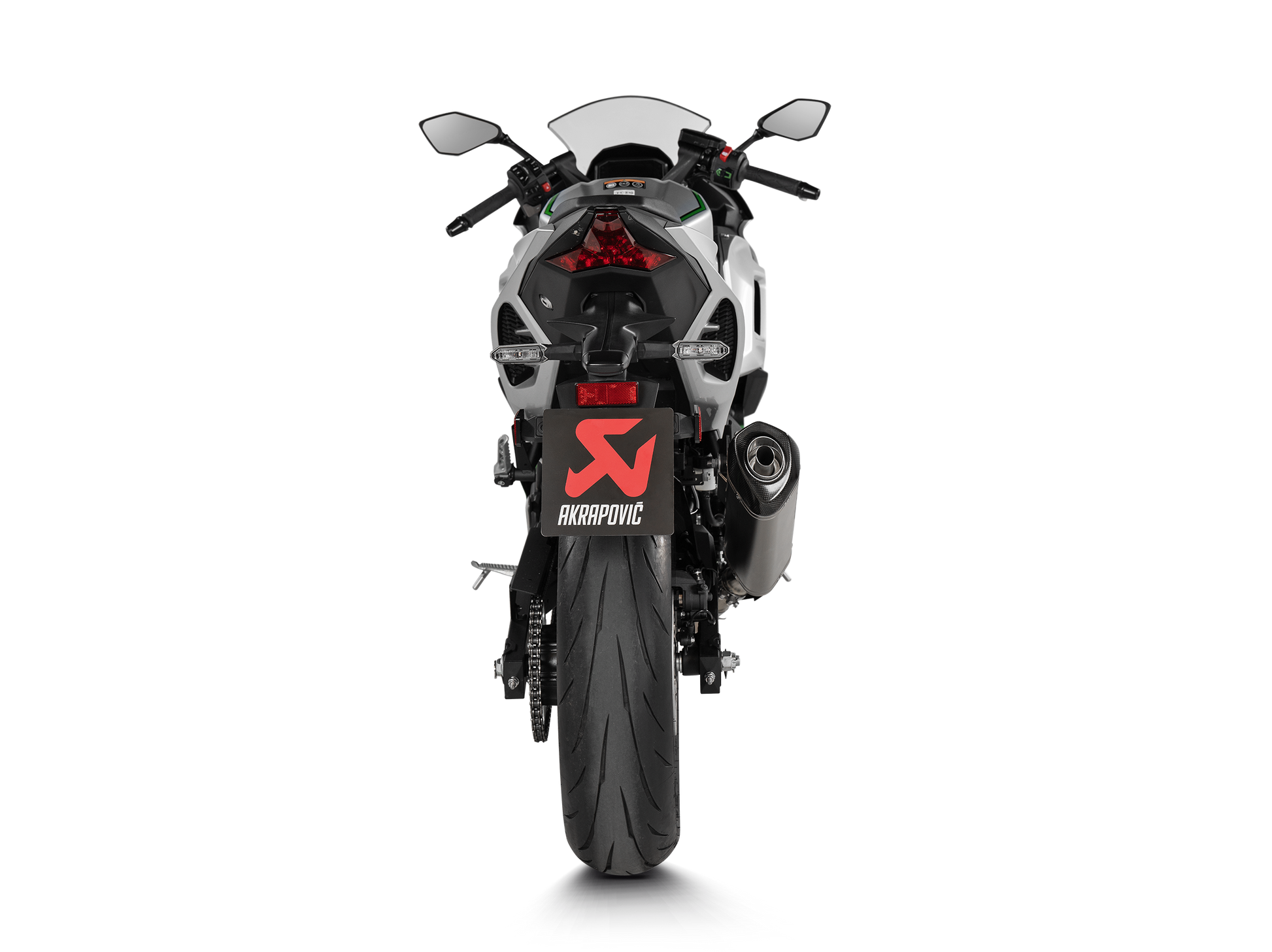 AKRAPOVIC TERMINALE TITANIO KAWASAKI NINJA 7 HYBRID 2024-25 - AKRAPOVIC immagine 4