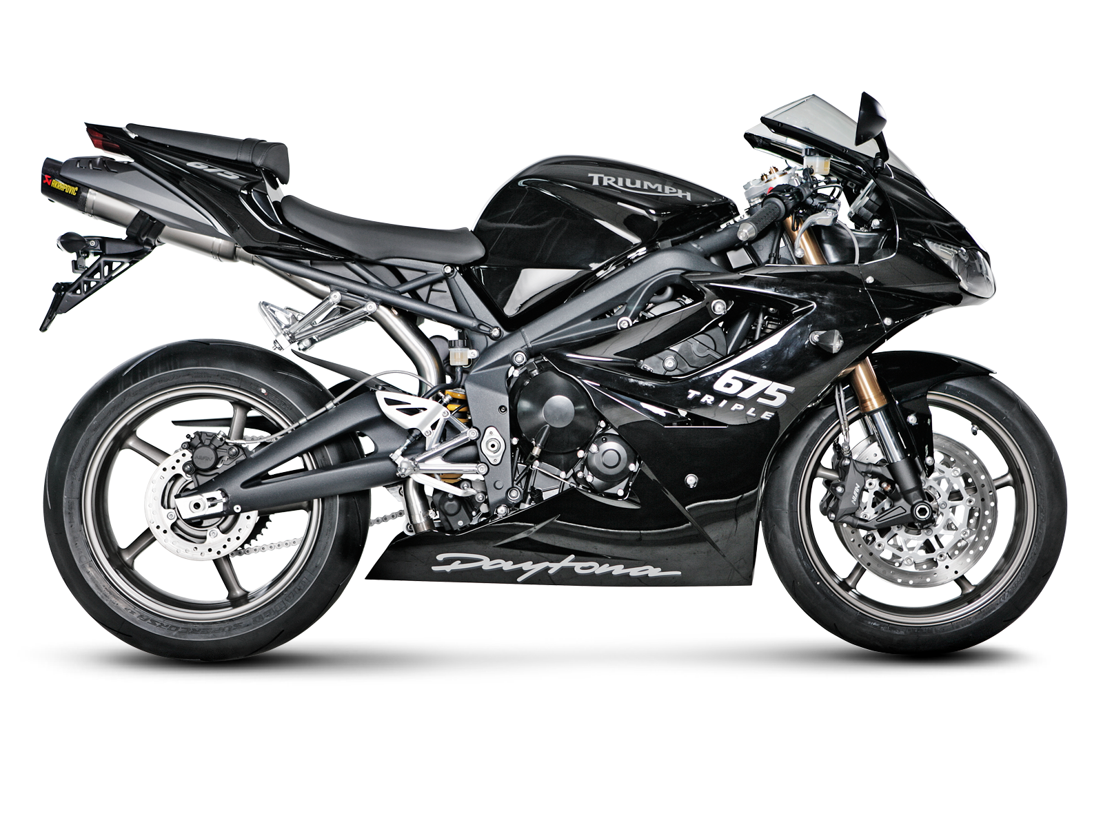 AKRAPOVIC TERMINALE TITANIO TRIUMPH DAYTONA 675 DAYTONA 675R 2006-12 - AKRAPOVIC immagine 2