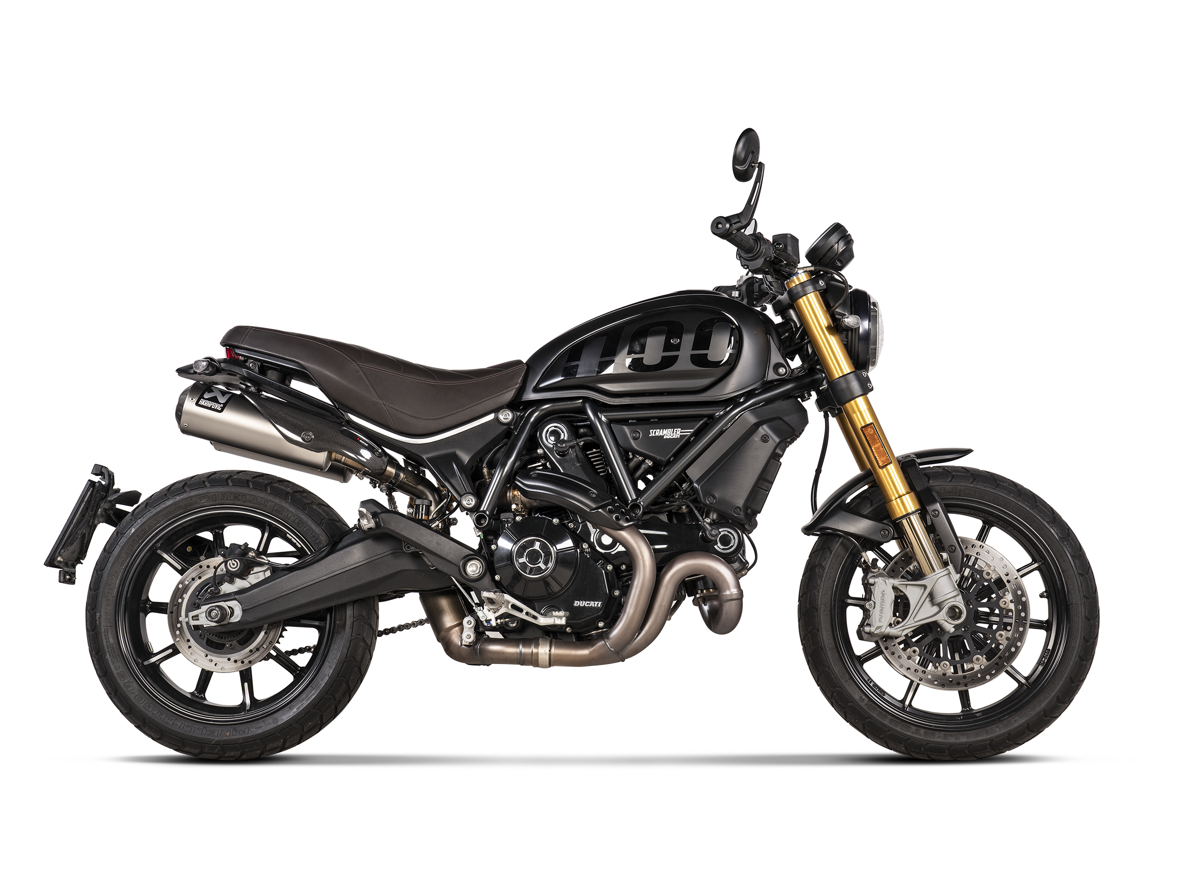 AKRAPOVIC TERMINALE TITANIO OMOLOGATO DUCATI SCRAMBLER 1100 2021-24 - AKRAPOVIC immagine 2