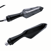 FAR COPPIA MICRO INDICATORI LED SEQUENZIALI MOTO VETRO FUMÉ FRECCE LATERALI