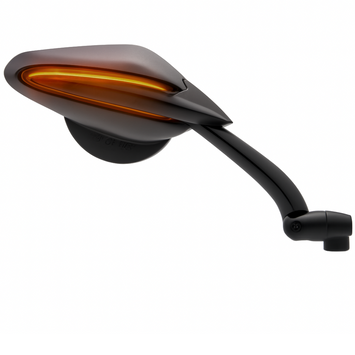FAR SPECCHIETTO RETROVISORE SX UNIVERSALE MANUBRIO VIPER 8 LED INTEGRATO MOTO