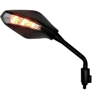 FAR SPECCHIETTO RETROVISORE DESTRO UNIVERSALE MANUBRIO STREETARROW LED MOTO