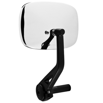 FAR UNIVERSAL CHROMESQUARE BAR END REAR VIEW MIRROR RIGHT/LEFT MOTORCYCLE SIDE