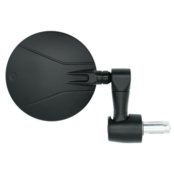 FAR UNIVERSAL BAR END REAR VIEW MIRROR NEW ROTATION LEFT/RIGHT MOTORCYCLE SIDE
