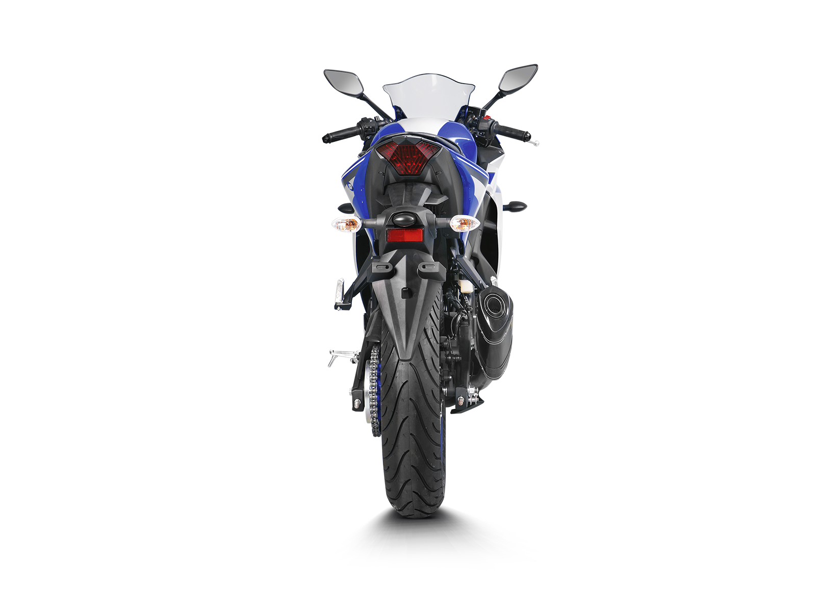 AKRAPOVIC TERMINALE CARBONIO YAMAHA YZF R3 YZF R25 2014-16 - AKRAPOVIC immagine 4