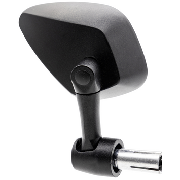 FAR UNIVERSAL MIRROR EDGE BLACK BAR END LEFT RIGHT MOTORCYCLE SCOOTER MIRROR