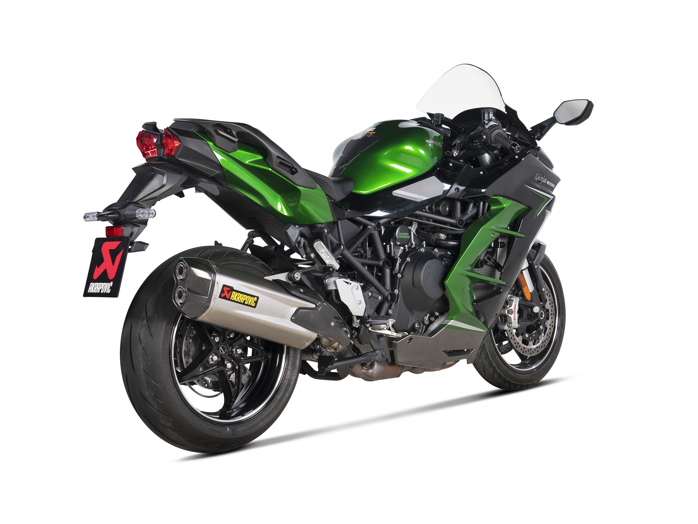 AKRAPOVIC TERMINALE TITANIO KAWASAKI NINJA H2 SX 2021-26 - AKRAPOVIC immagine 3