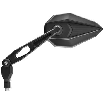 FAR UNIVERSAL LEFT REAR VIEW MIRROR WITH RETRACTABLE HANDLEBAR - CARBON LOOK
