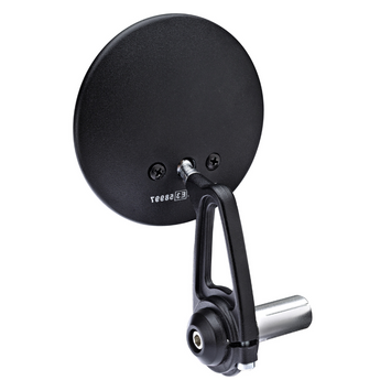 FAR REAR VIEW BAR END BLACK MOON MOTORCYCLE LEFT/RIGHT UNIVERSAL SIDE MIRROR