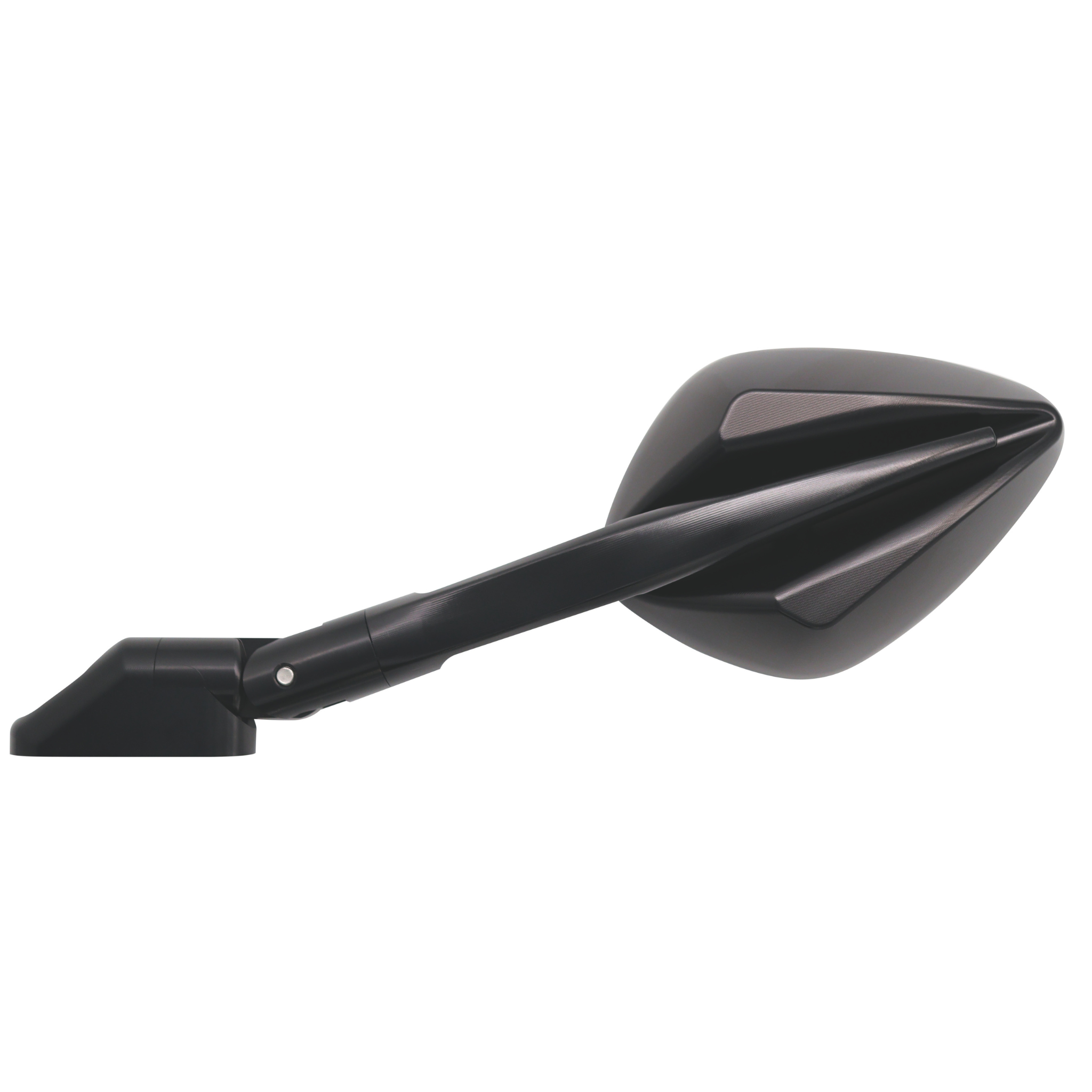 FAR SPECCHIETTO RETROVISORE UNIVERSALE MOTO CARENATE CNC SINISTRO NERO SATINATO