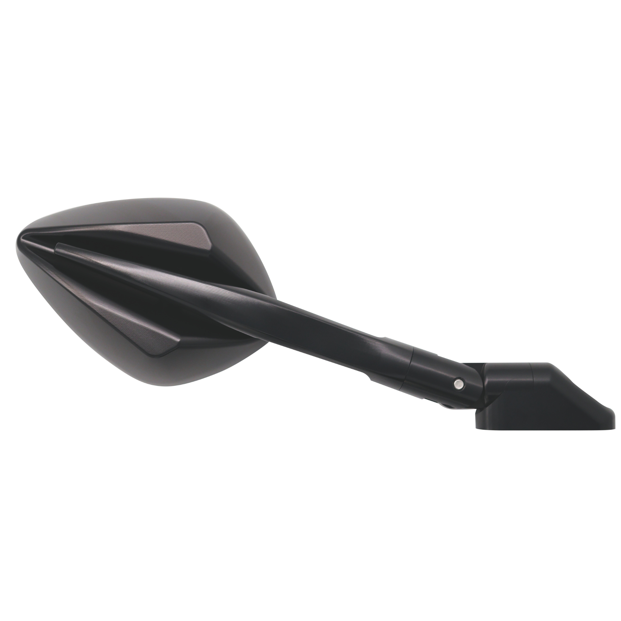FAR SPECCHIETTO RETROVISORE UNIVERSALE MOTO CARENATE CNC DESTRO NERO SATINATO
