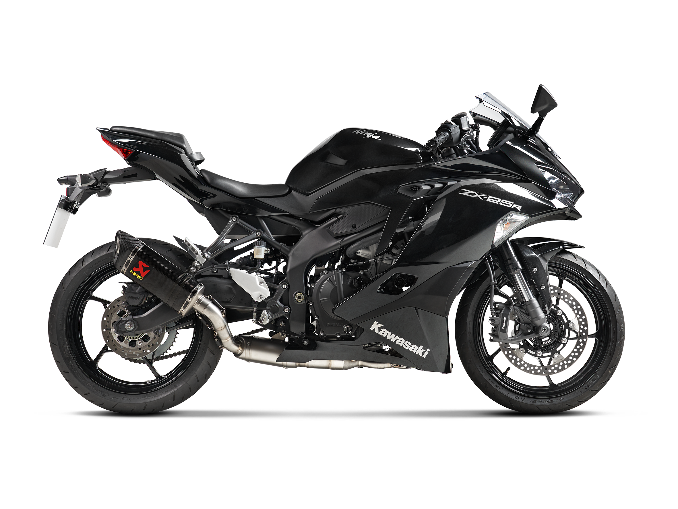 AKRAPOVIC TERMINALE CARBONIO RACING KAWASAKI NINJA ZX 25R 2020-23 - AKRAPOVIC immagine 2