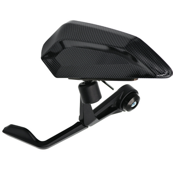 FAR UNIVERSAL REAR VIEW MIRROR LEFT BAR END CHIP CARBON SIDE MOTORCYCLE
