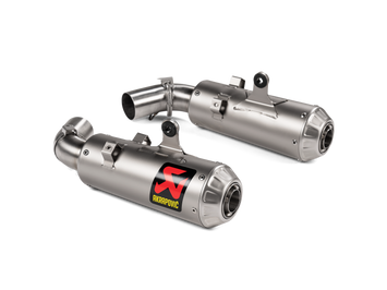 AKRAPOVIC TERMINALE TITANIO OMOLOGATO DUCATI HYPERMOTARD 950 / 950 SP 2019-24 - AKRAPOVIC