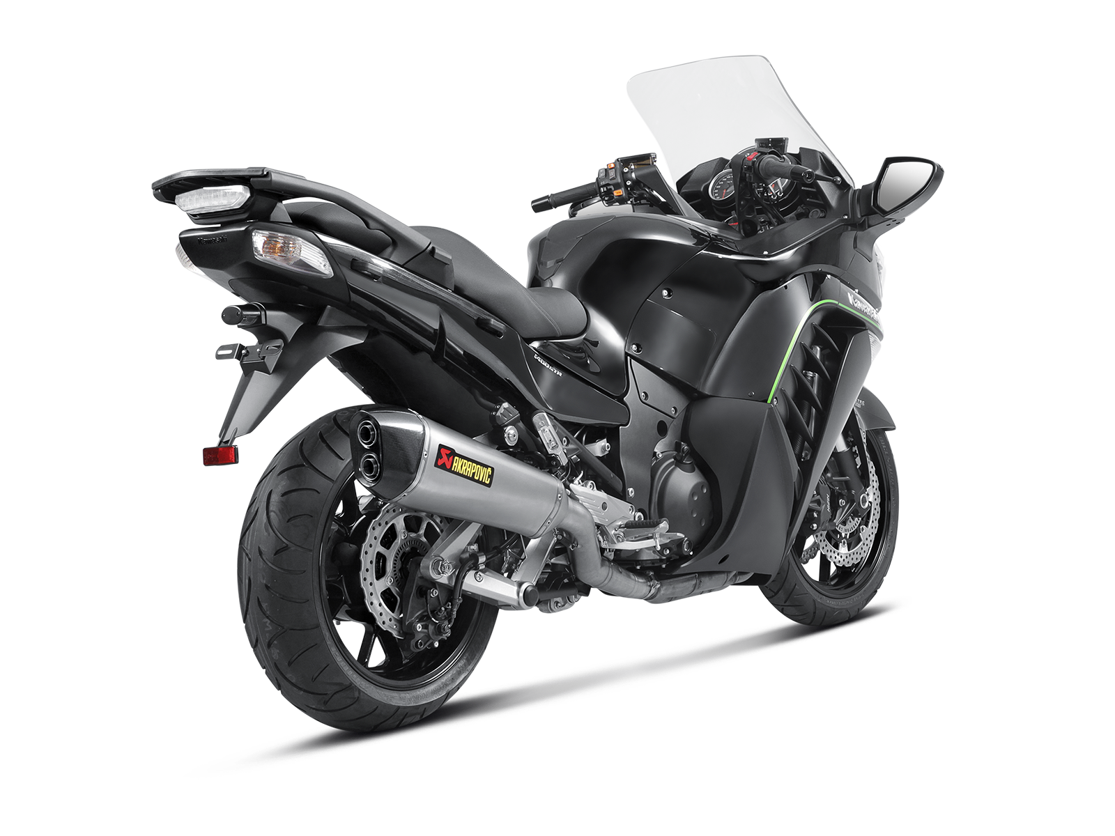 AKRAPOVIC TERMINALE TITANIO KAWASAKI 1400 GTR CONCOURS 14 2008-17 - AKRAPOVIC immagine 2