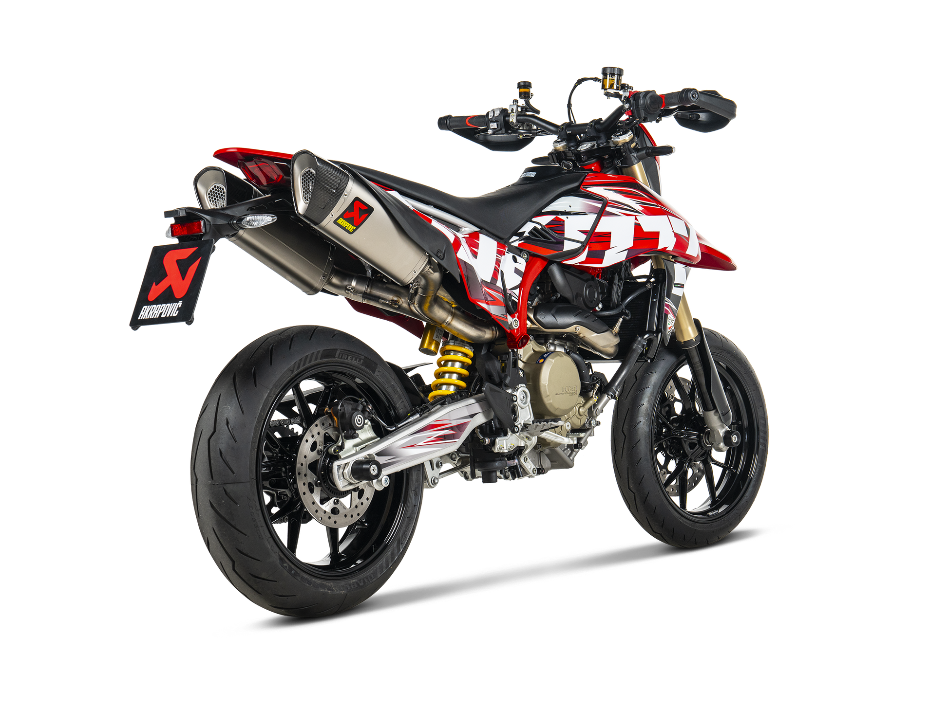AKRAPOVIC TERMINALE TITANIO OMOLOGATO DUCATI HYPERMOTARD 698 2025 - AKRAPOVIC immagine 5