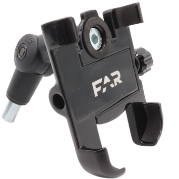 FAR SUPPORTO PORTA SMARTPHONE UNIVERSALE MANUBRIO MOTO BICI ATTACCO PINZA DX SX