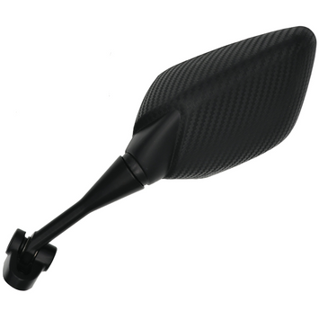 FAR LEFT REAR VIEW MIRROR FAIRING REX CARBON LOOK SIDE MIRROR MOTORCYCLE SCOOTER