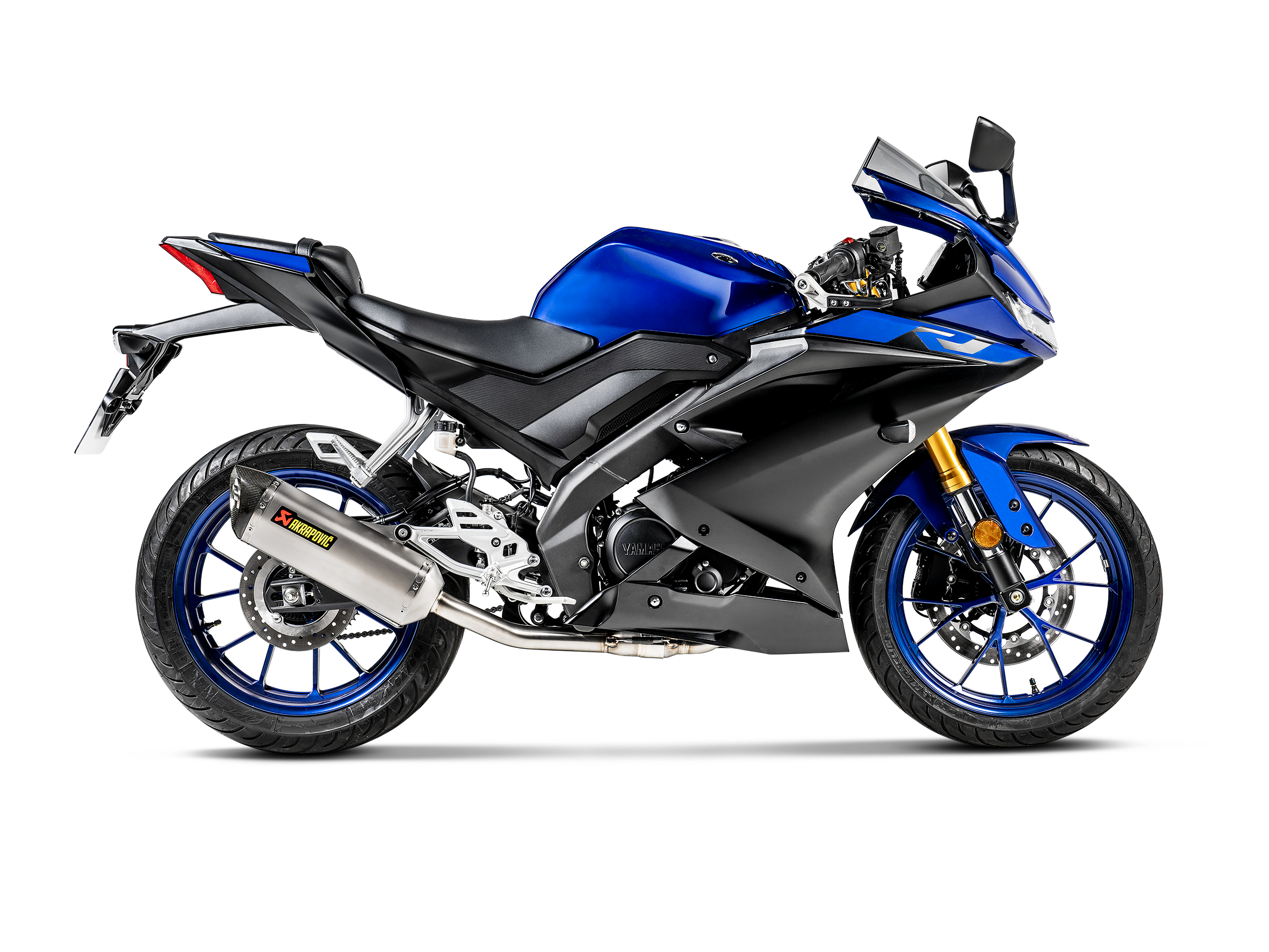 AKRAPOVIC SCARICO COMPLETO TITANIO RACING YAMAHA YZF R125 YZF R15 2019-20 - AKRAPOVIC immagine 2
