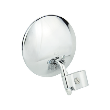 FAR CHROME REAR VIEW SIDE MIRROR WITH BANDONE VESPA LAMBRETTA MOTORCYCLE