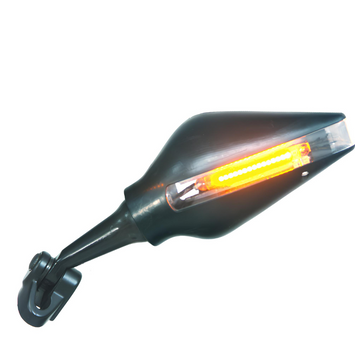 FAR LEFT MOTORCYCLE MIRROR WITH LED TURN INDICATOR HONDA VTR 1000-SP-1900 RR
