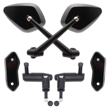 FAR COMBO HANDLEBAR MIRROR KIT YAMAHA TMAX TECHMAX 560 2025 MOTORCYCLE SCOOTER
