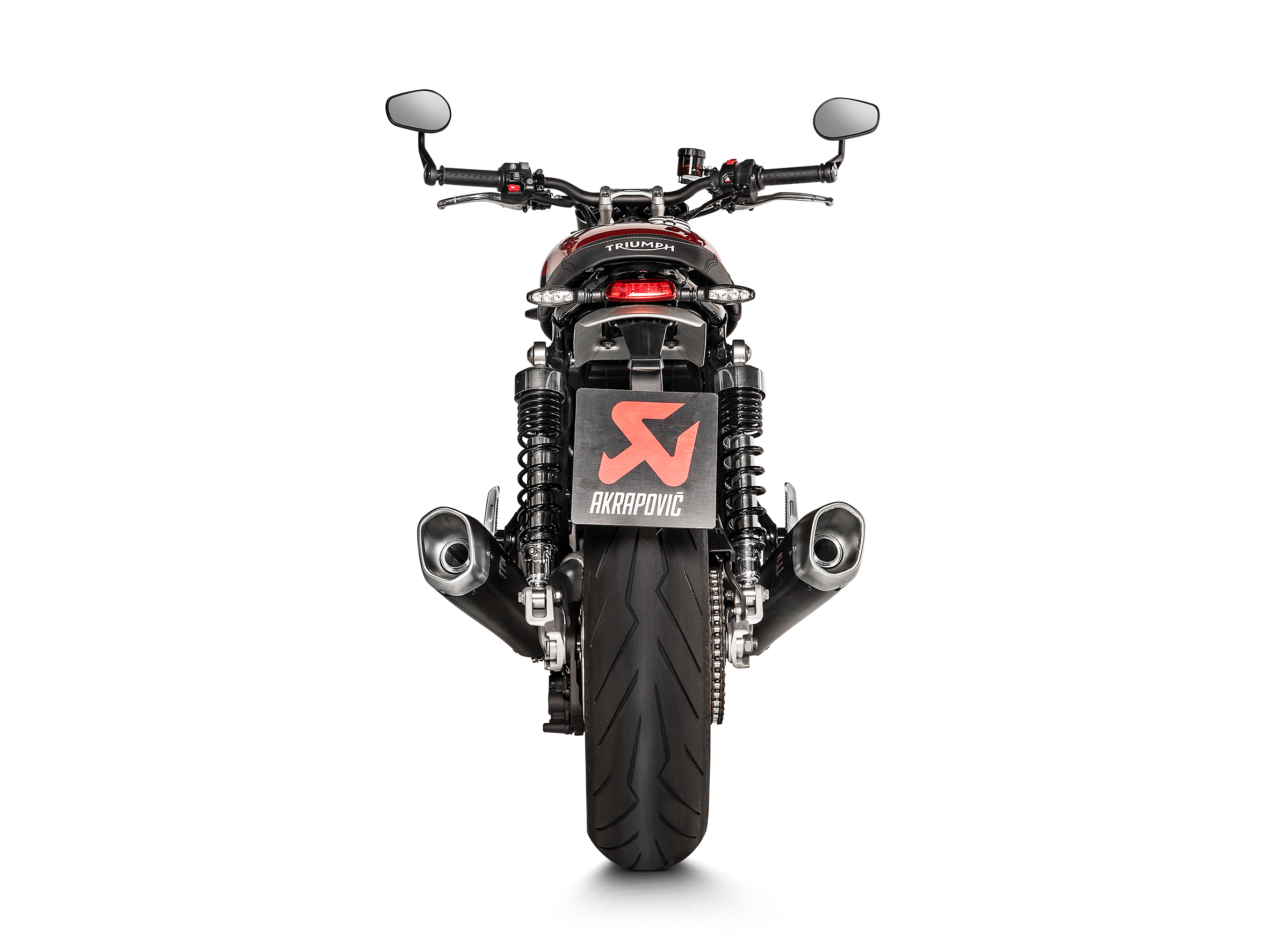 AKRAPOVIC TERMINALE TITANIO UNIVERSALE SPEED TWIN THRUXTON 1200 / R / RS 2016-20 - AKRAPOVIC immagine 4