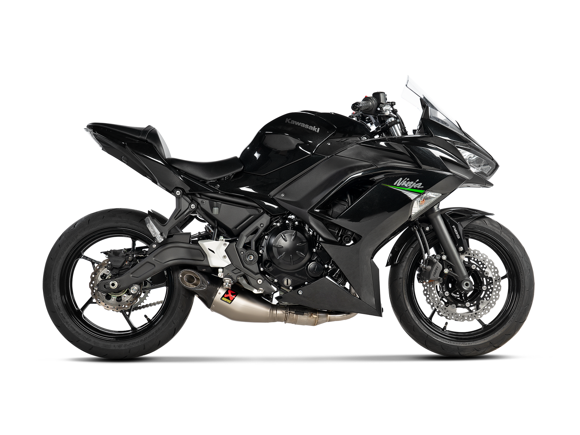 AKRAPOVIC TERMINALE TITANIO OMOLOGATO KAWASAKI NINJA 650 2021-26 - AKRAPOVIC immagine 2
