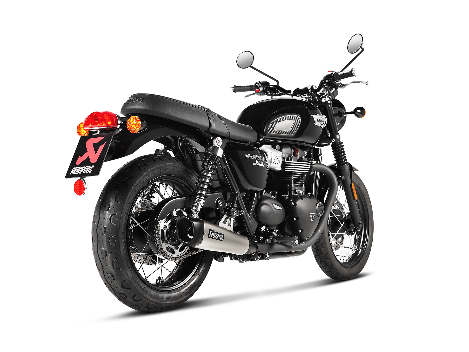 AKRAPOVIC TERMINALE TITANIO TRIUMPH BONNEVILLE T100 2016-20 - AKRAPOVIC immagine 3