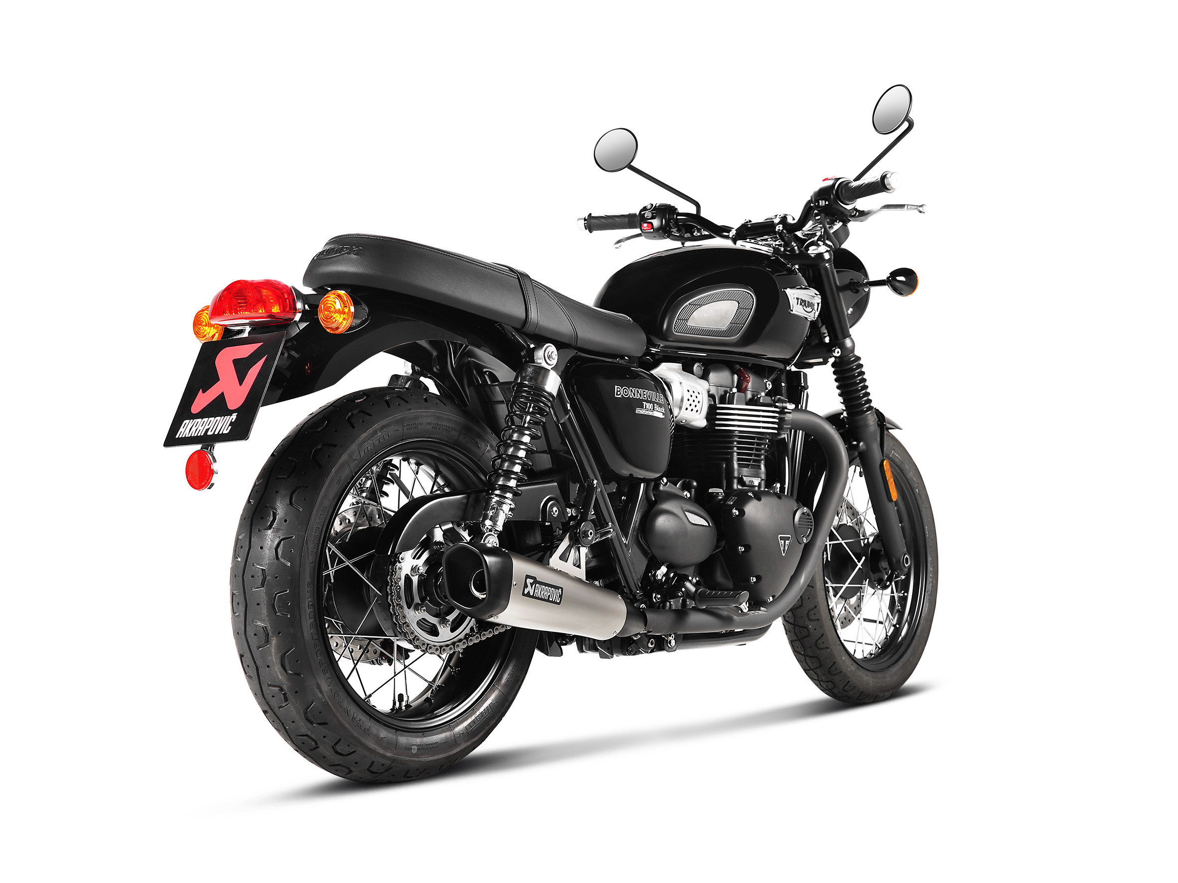AKRAPOVIC TERMINALE TITANIO TRIUMPH BONNEVILLE T100 2016-20 - AKRAPOVIC immagine 3