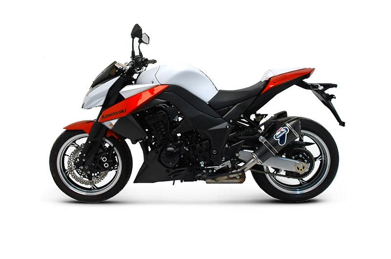 DOUBLE SILENCER EXHAUST TERMIGNONI APPROVED CARBON KAWASAKI Z1000 2010 - 14
