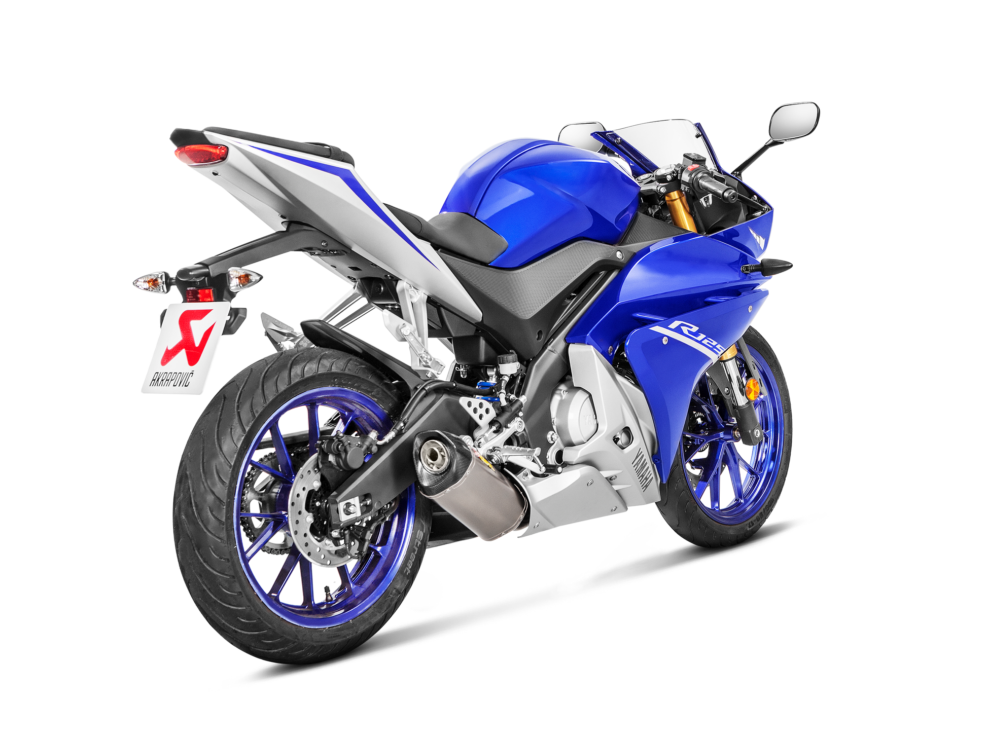 AKRAPOVIC SCARICO COMPLETO TITANIO RACING YAMAHA MT 125 YZF R125 2014-18 - AKRAPOVIC immagine 5