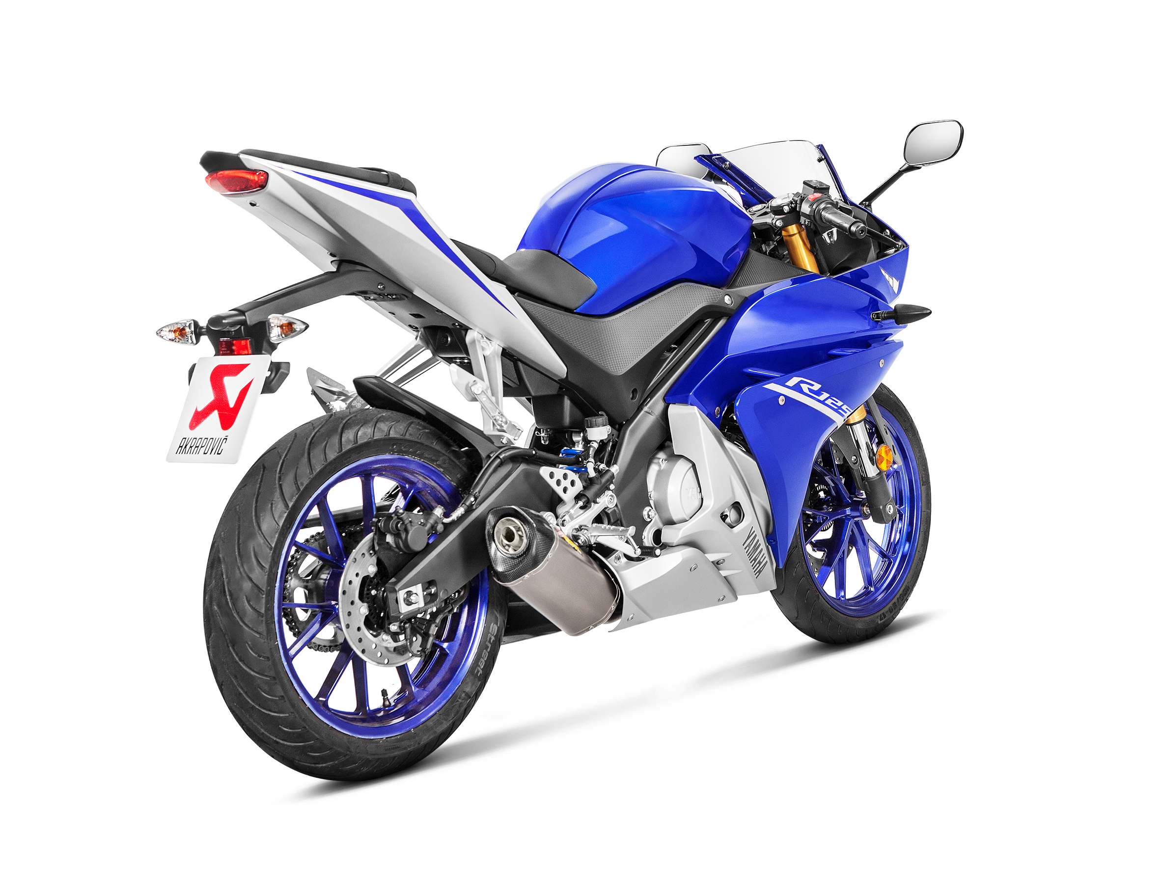 AKRAPOVIC SCARICO COMPLETO TITANIO RACING YAMAHA MT 125 YZF R125 2014-18 - AKRAPOVIC immagine 5