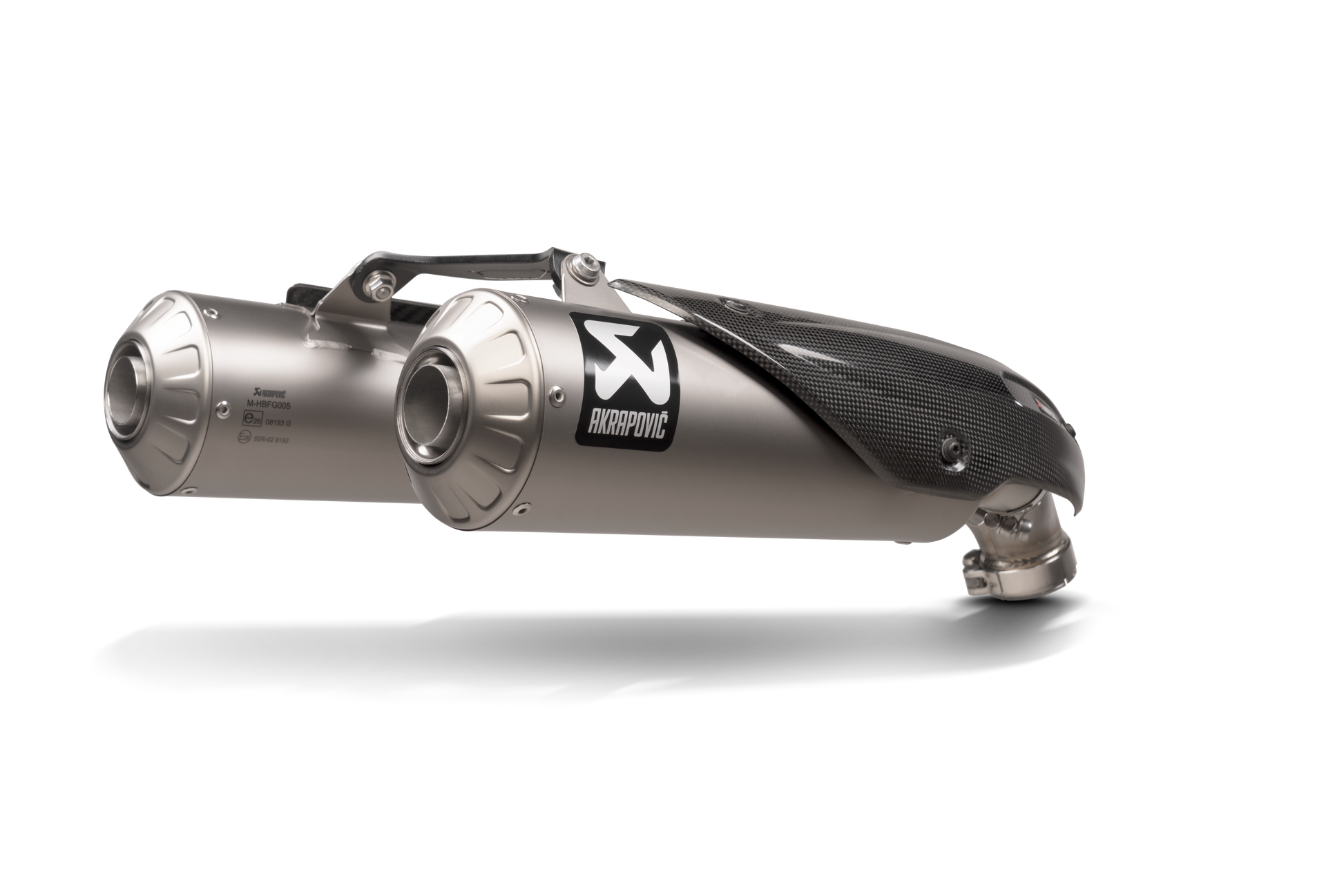 AKRAPOVIC TERMINALE TITANIO OMOLOGATO DUCATI SCRAMBLER 1100 2021-24 - AKRAPOVIC
