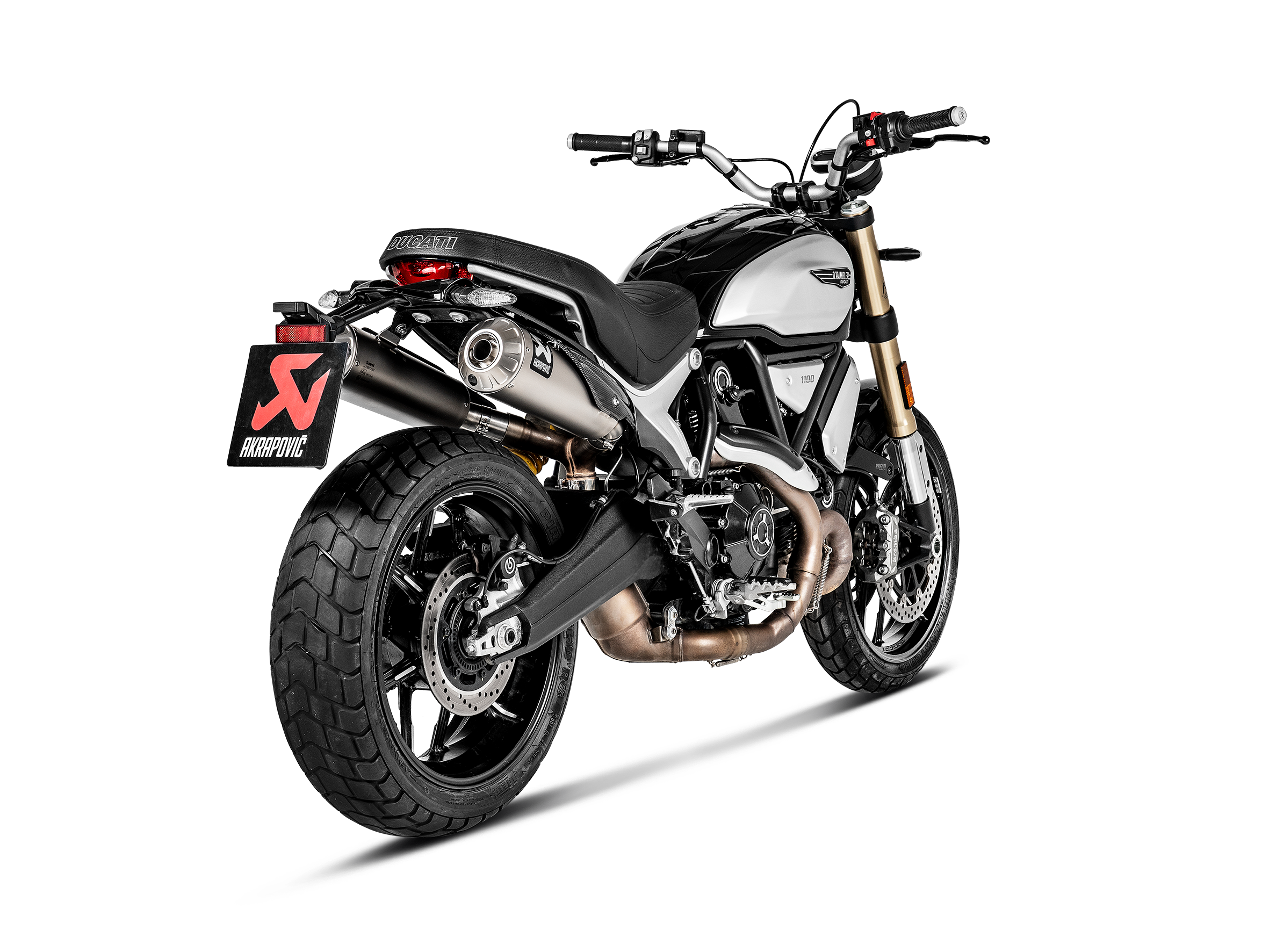 AKRAPOVIC TERMINALE TITANIO OMOLOGATO DUCATI SCRAMBLER 1100 2018-20 - AKRAPOVIC immagine 3