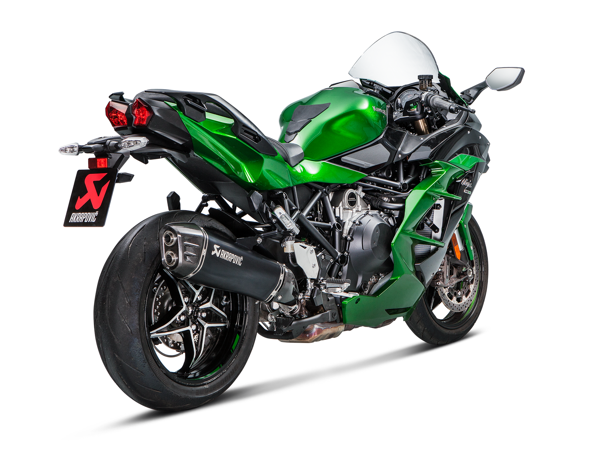 AKRAPOVIC TERMINALE TITANIO KAWASAKI NINJA H2 SX 2018-20 - AKRAPOVIC immagine 4