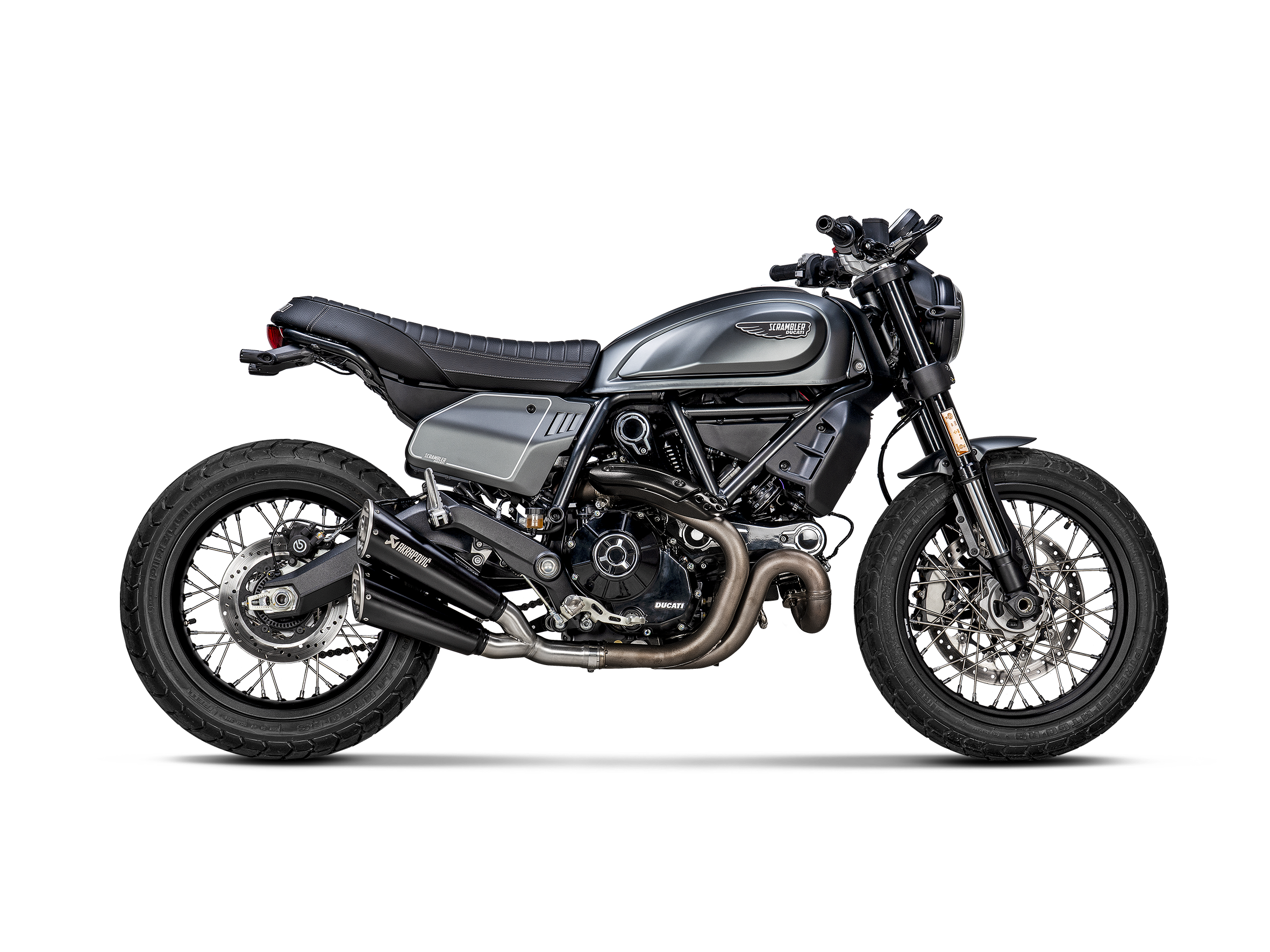 TERMINALE CARB.IO RACING DUCATI SCRAMBLER URBAN MOTARD / NIGHTSHIFT / ICON / ICO - AKRAPOVIC immagine 2