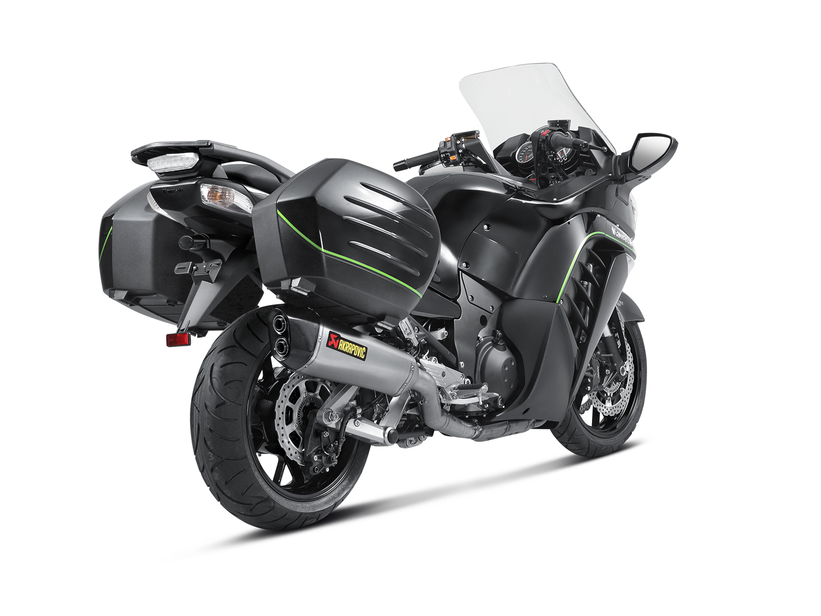 AKRAPOVIC TERMINALE TITANIO KAWASAKI 1400 GTR CONCOURS 14 2008-17 - AKRAPOVIC immagine 5