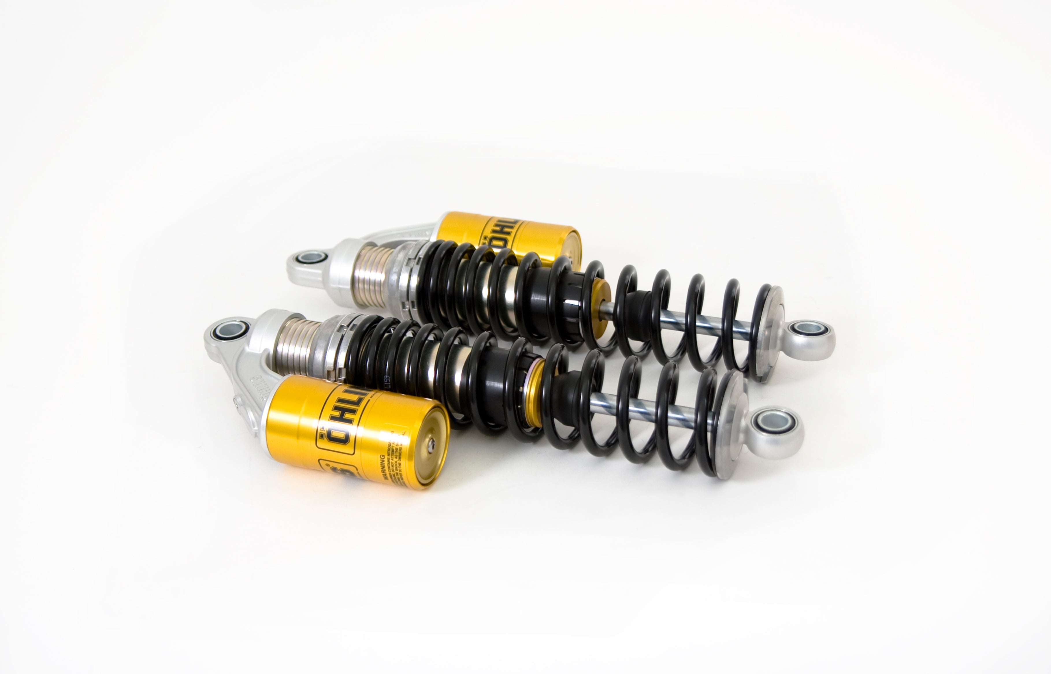 OHLINS S36PL rear shock absorber for Indian Bobber 2021-2025, showcasing its design and construction details.