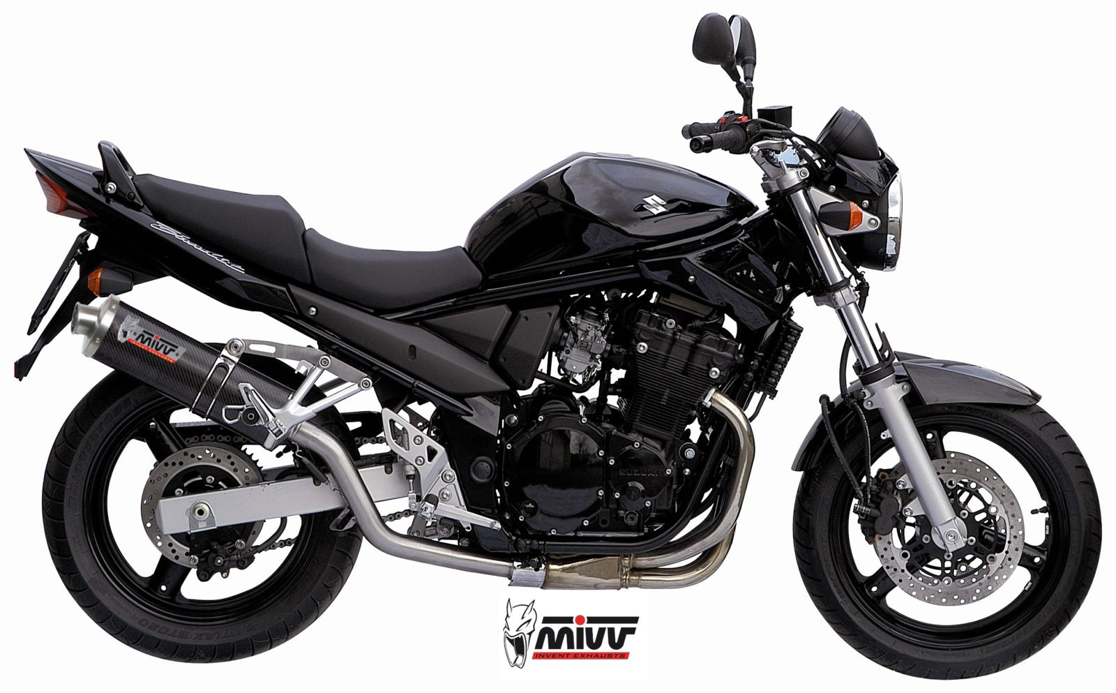 TERMINALE DI SCARICO ALTO IN CARBONIO MIVV OVAL SUZUKI GSF 650 BANDIT 2005 -2006