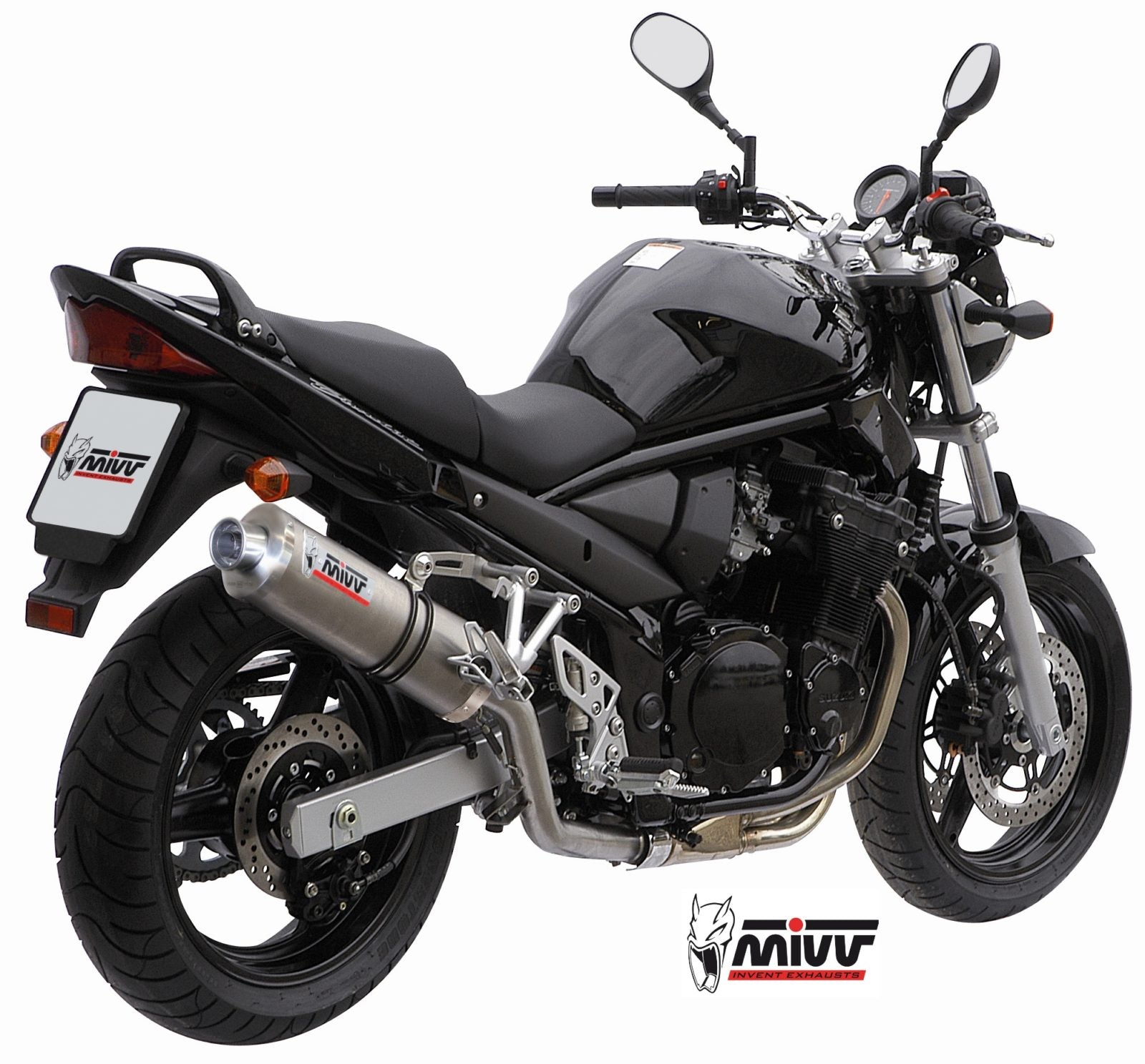 TERMINALE DI SCARICO ALTO ACCIAIO INOX MIVV OVAL SUZUKI GSF 650 BANDIT 2005-2006