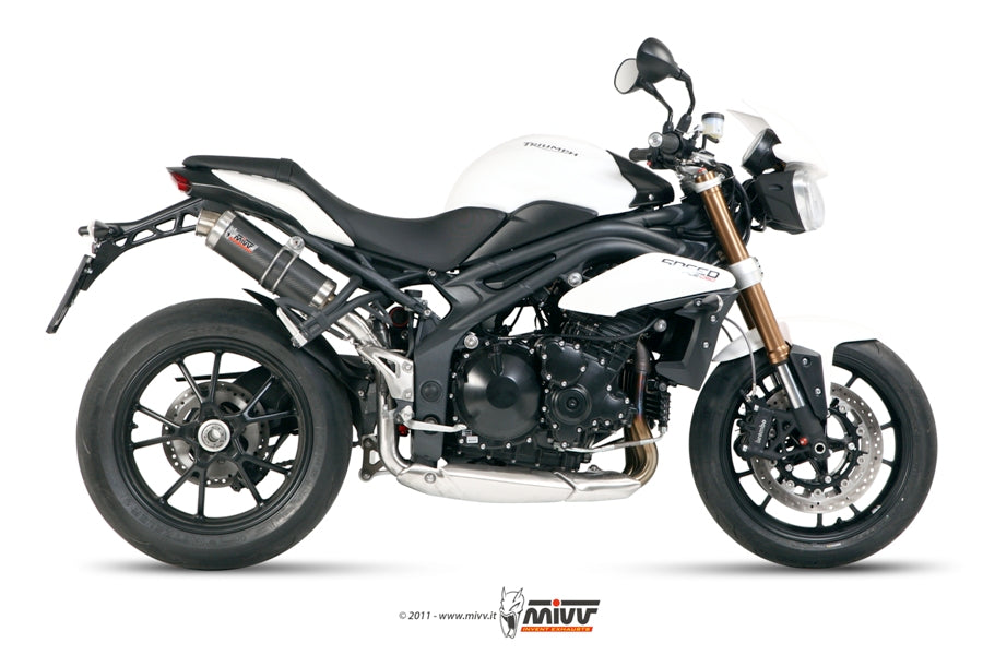 TERMINALI SCARICO IN CARBONIO MIVV GP TRIUMPH SPEED TRIPLE 1050 R/S/ RS 2011-15