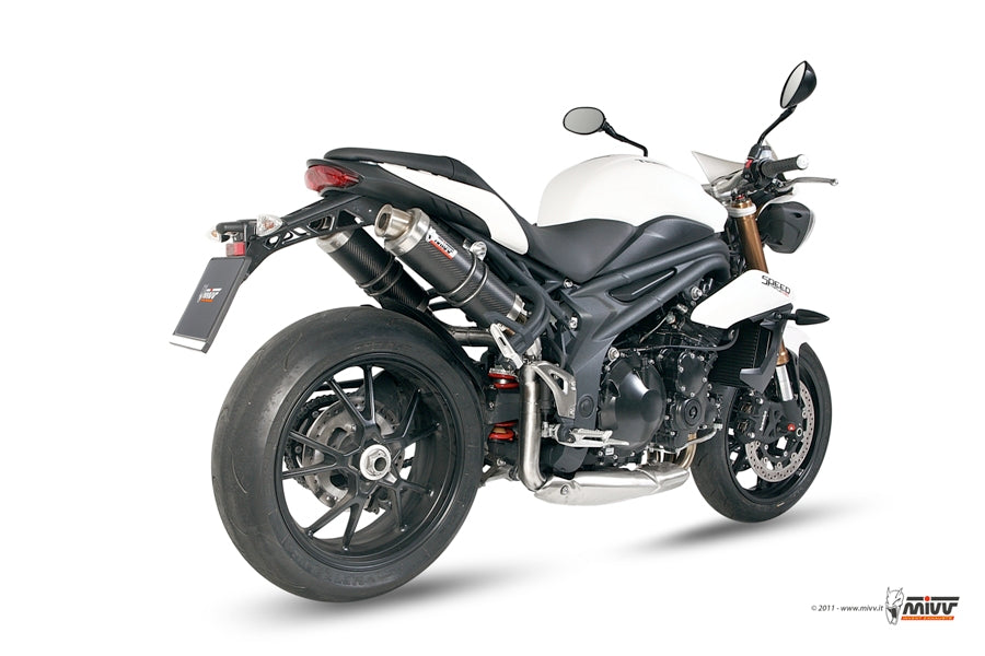 TERMINALI SCARICO IN CARBONIO MIVV GP TRIUMPH SPEED TRIPLE 1050 R/S/ RS 2011-15