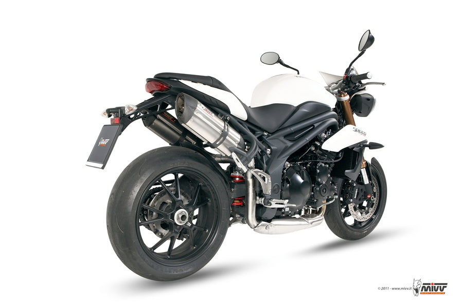 TERMINALI DI SCARICO INOX MIVV SUONO TRIUMPH SPEED TRIPLE 1050 R/S/RS 2011-15