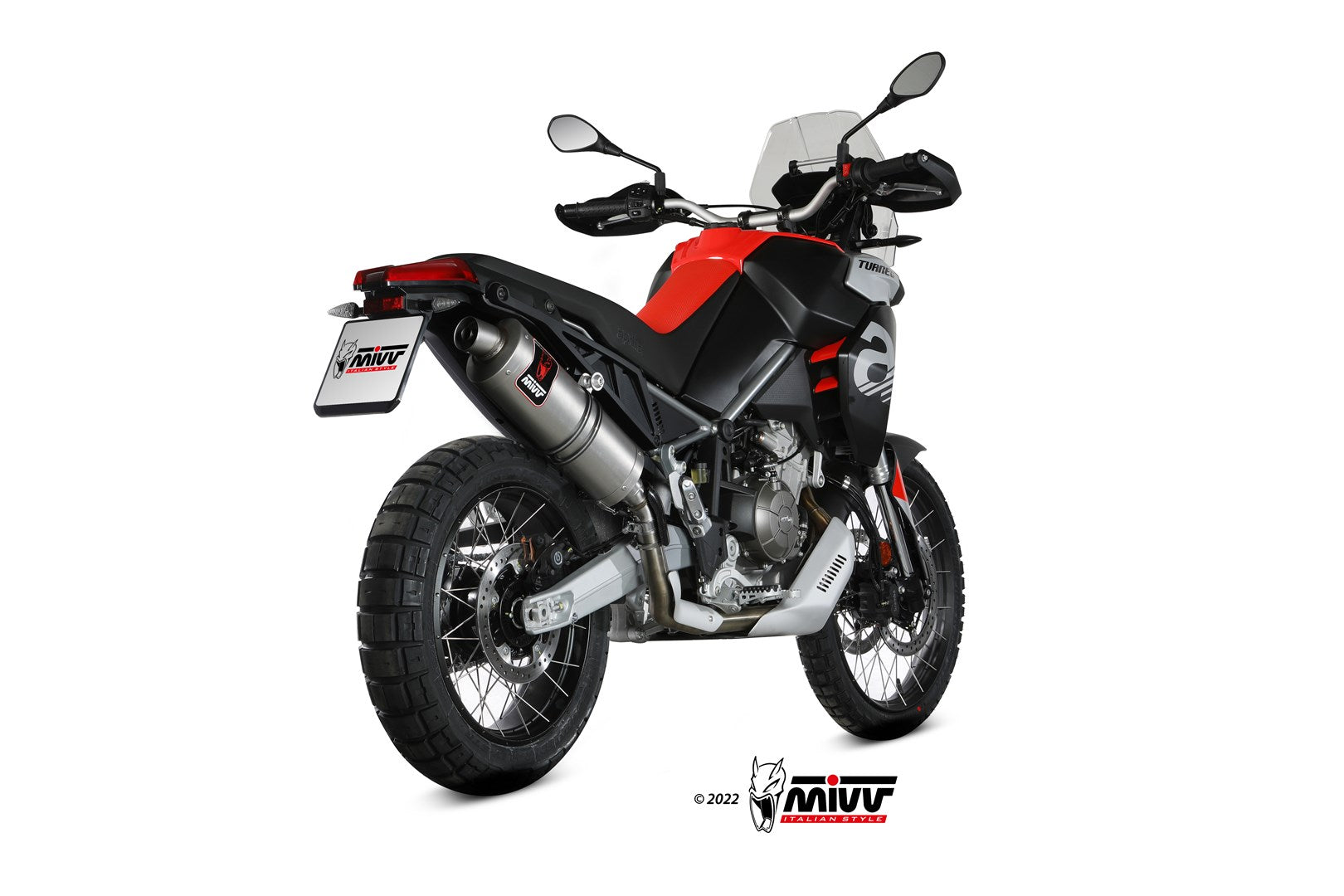 TERMINALE DI SCARICO IN ACCIAIO INOX MIVV DAKAR APRILIA TUAREG 660 2022 - 2024