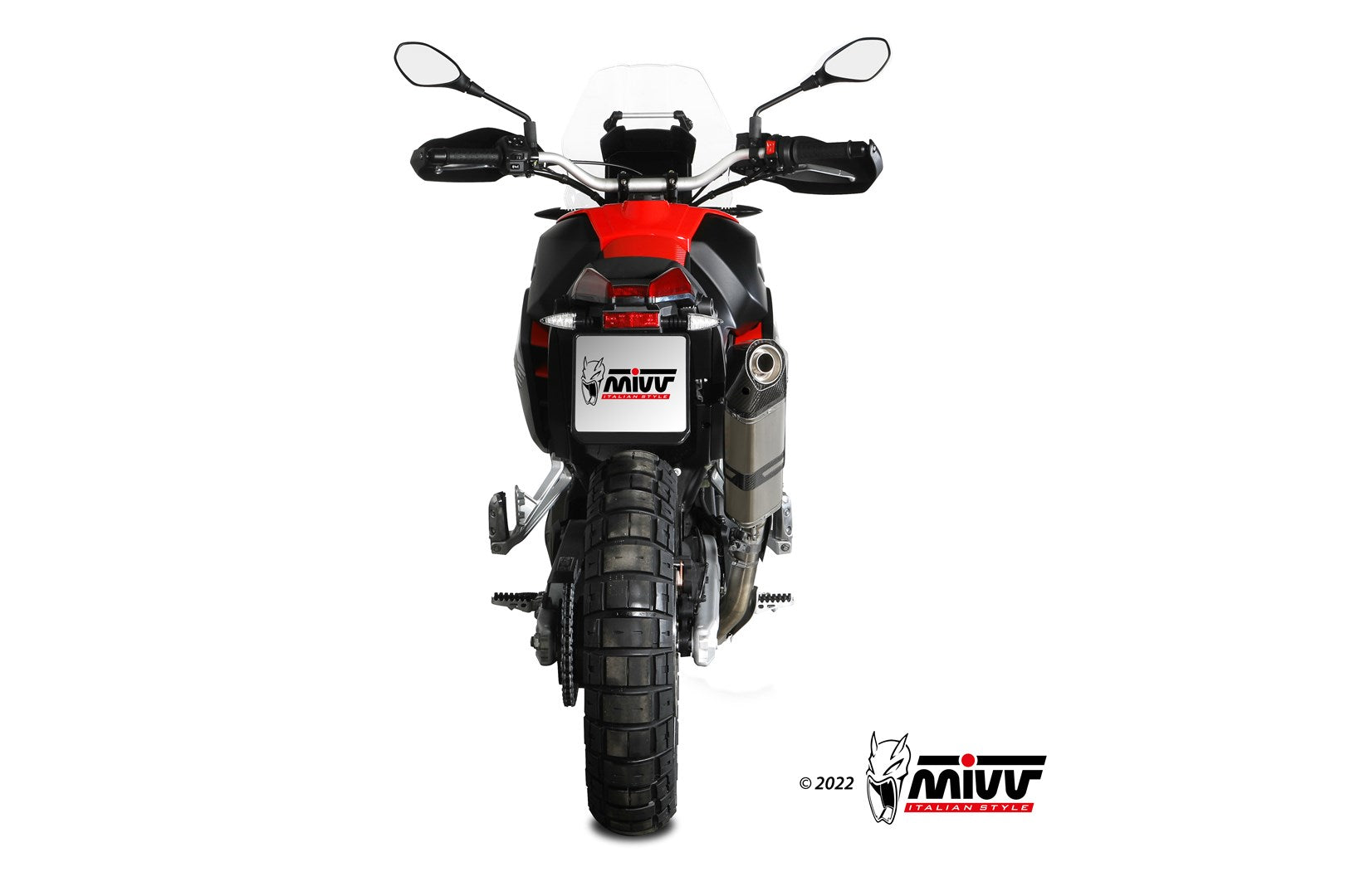 TERMINALE DI SCARICO IN TITANIO MIVV SPEED EDGE APRILIA TUAREG 660 2022 - 2024
