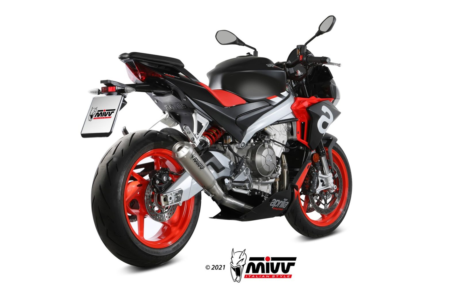 SCARICO COMPLETO ALTO IN CARBONIO RACING MIVV X-M1 APRILIA TUONO 660 2021 - 2024
