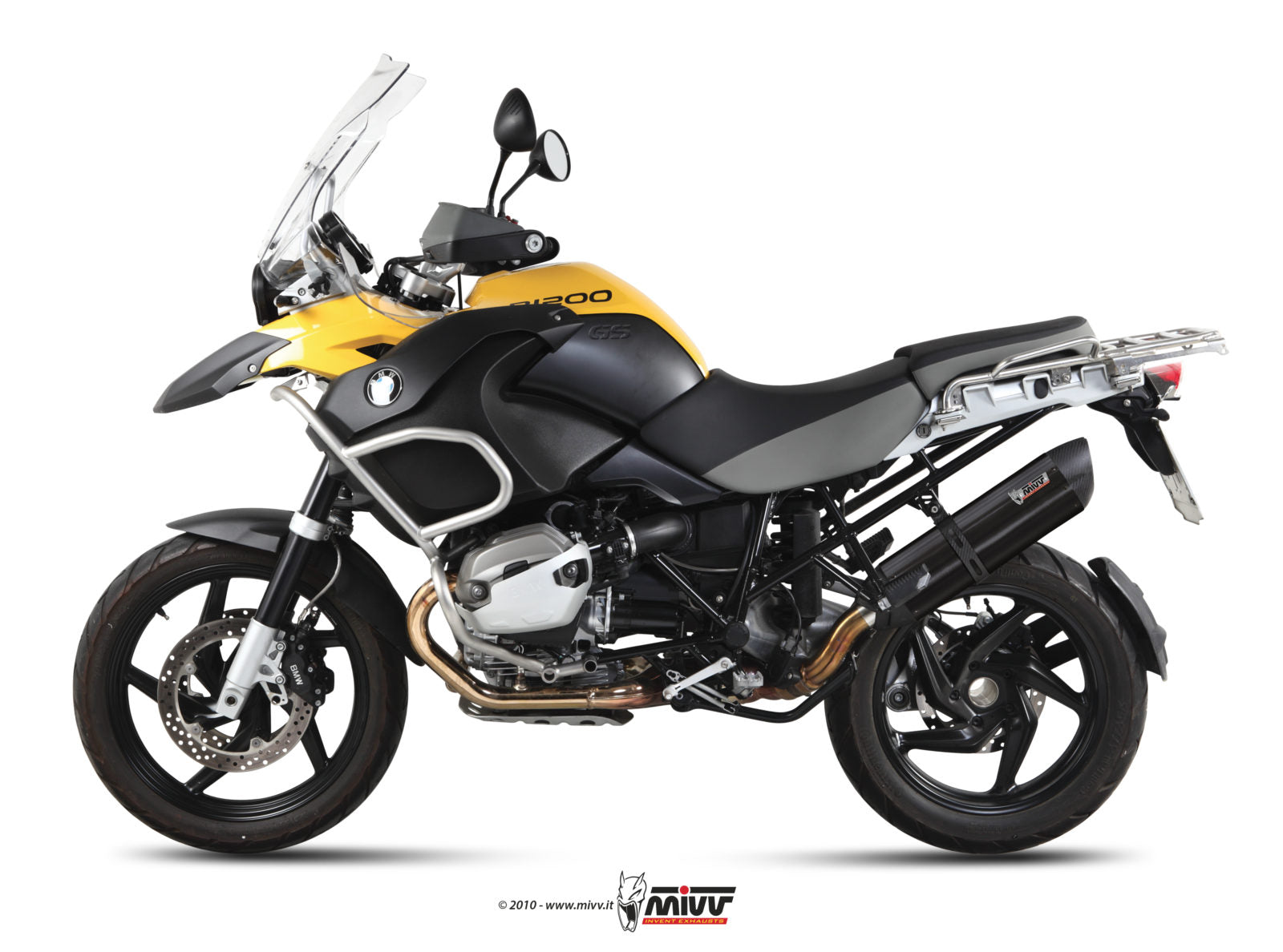 TERMINALE DI SCARICO INOX NERO MIVV SUONO BMW R 1200 GS/ADVENTURE 2010-12