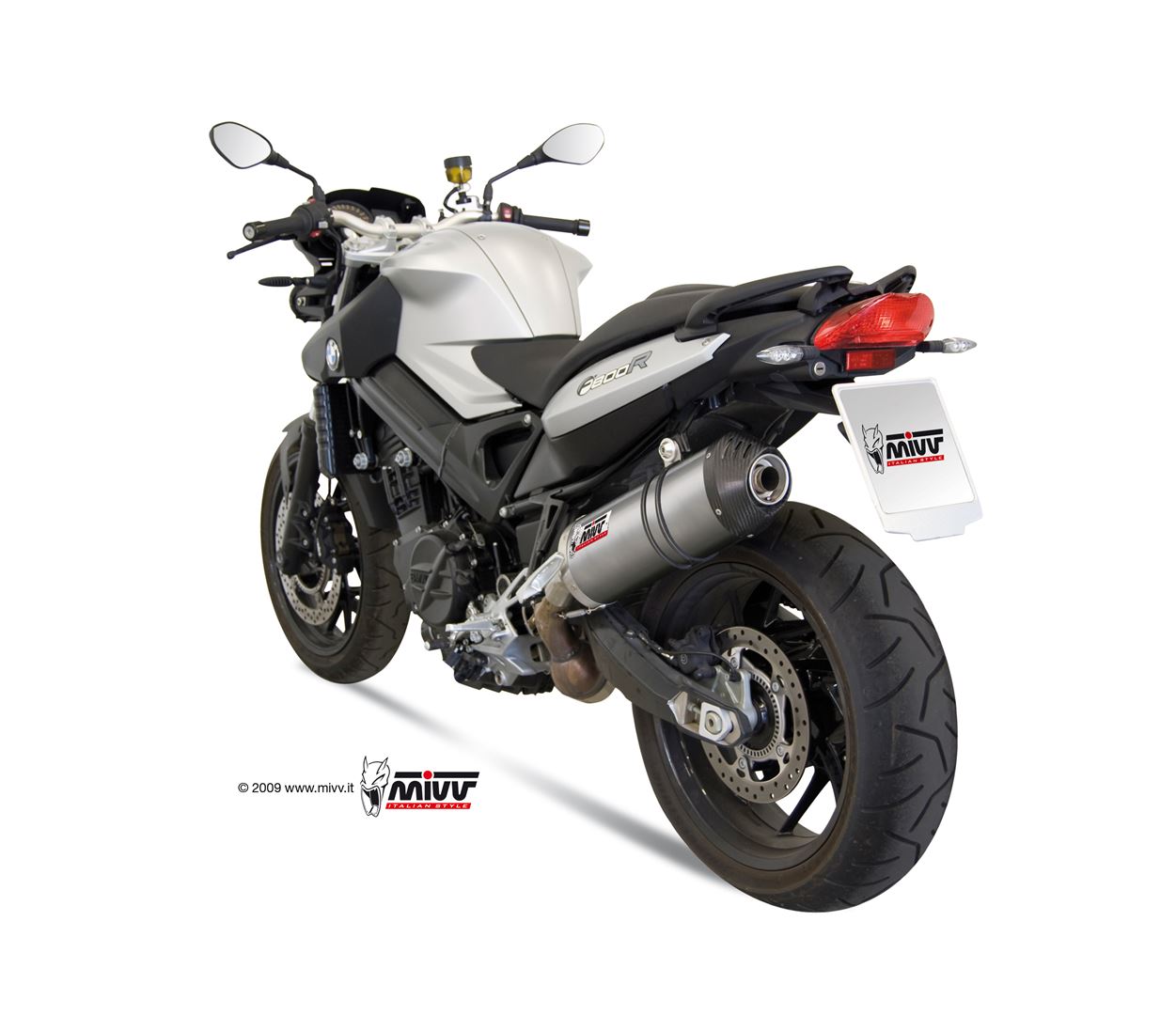 TERMINALE DI SCARICO IN TITANIO MIVV OVAL BMW F 800 R / GT 2009 - 2020